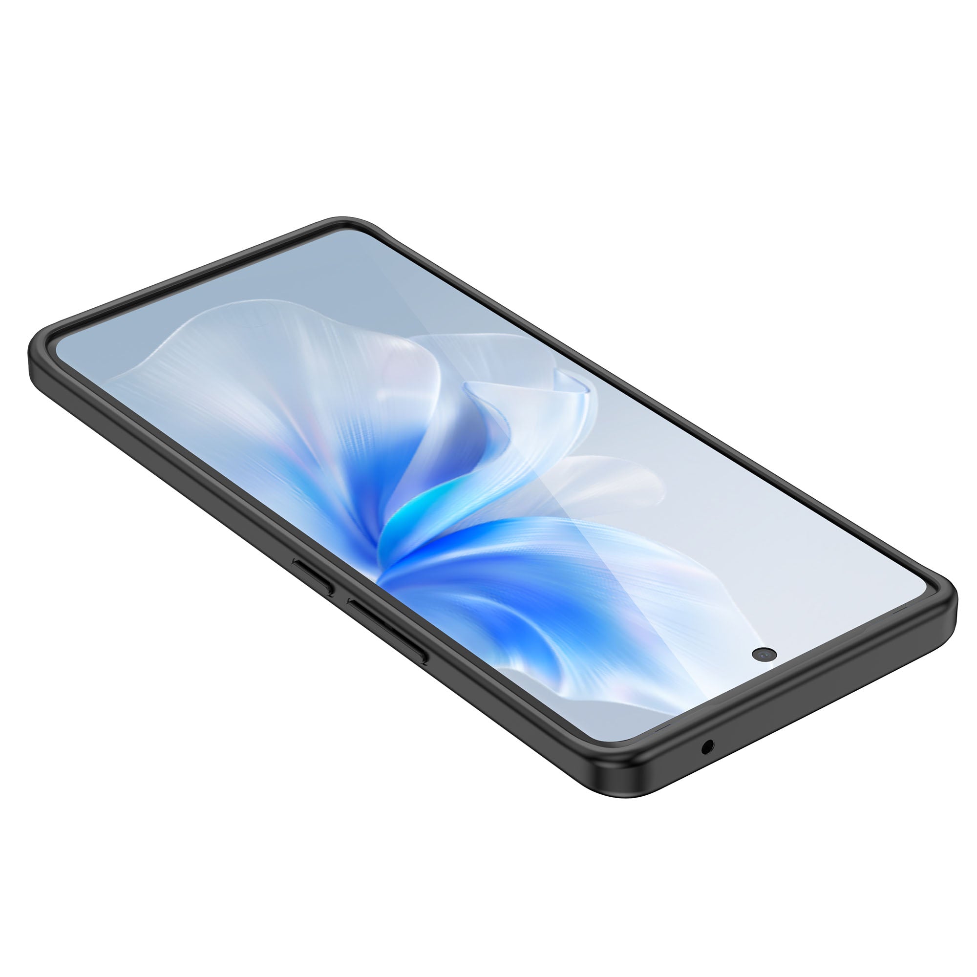 For vivo S18 5G Case Litchi Texture Flexible TPU Phone Protective Cover - Black For vivo S18 5G Case Litchi Texture Flexible TPU Phone Protective Cover - Black